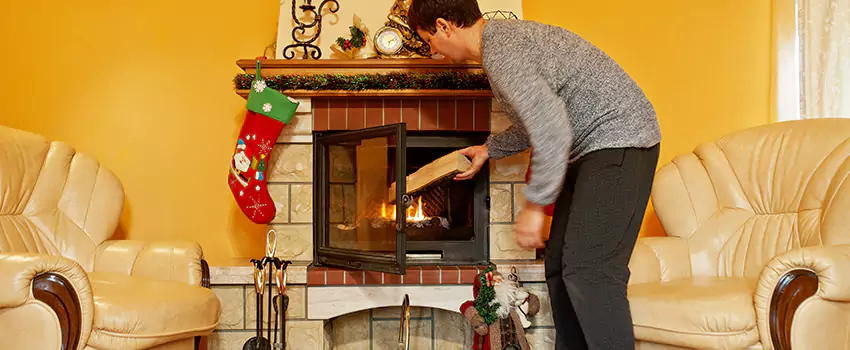 Rusted Metal Fireplace Restoration in Eastpointe, Michigan