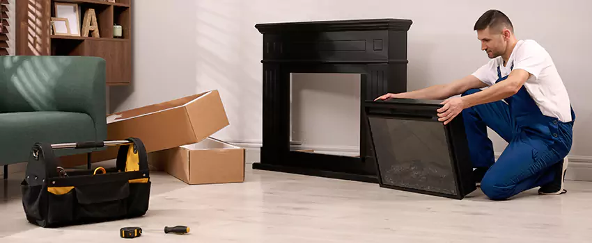 Old Rusted Metal Fireplace Repair And Replacement in Eastpointe, MI